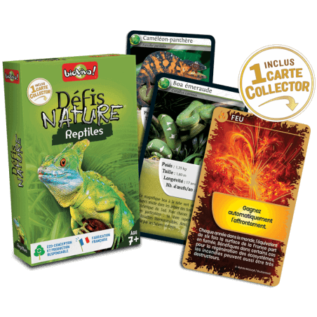 Défis Nature Reptiles - Jeu à partir de 7 ans - Bioviva, créateur de jeux qui font du bien.