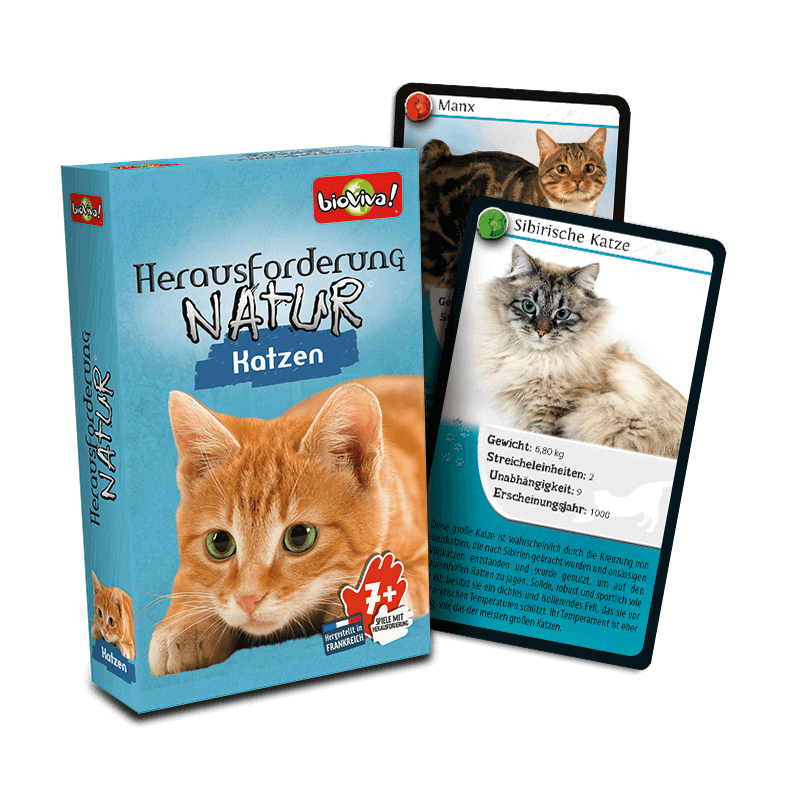 Herausforderung Nature Katzen - Spiel ab 7 Jahren - Bioviva, Entwickler von Spielen, die Gutes tun.