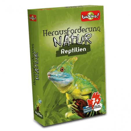 Herausforderung Natur - Reptilien - Spiel ab 7 Jahren - Bioviva, Entwickler von Spielen, die Gutes tun.