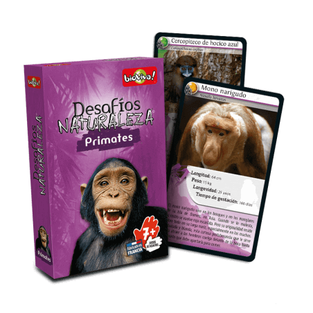 Desafíos Naturaleza Primates - Juego a partir de 7 años - Bioviva, creador de juegos que hacen el bien.