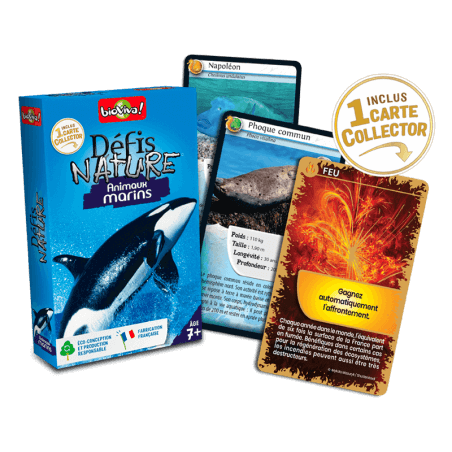 Défis Nature Animaux marins - Jeu à partir de 7 ans - Bioviva, créateur de jeux qui font du bien.