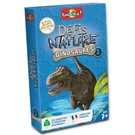 Défis Nature Dinosaures 1 - Jeu à partir de 7 ans - Bioviva, créateur de jeux qui font du bien.